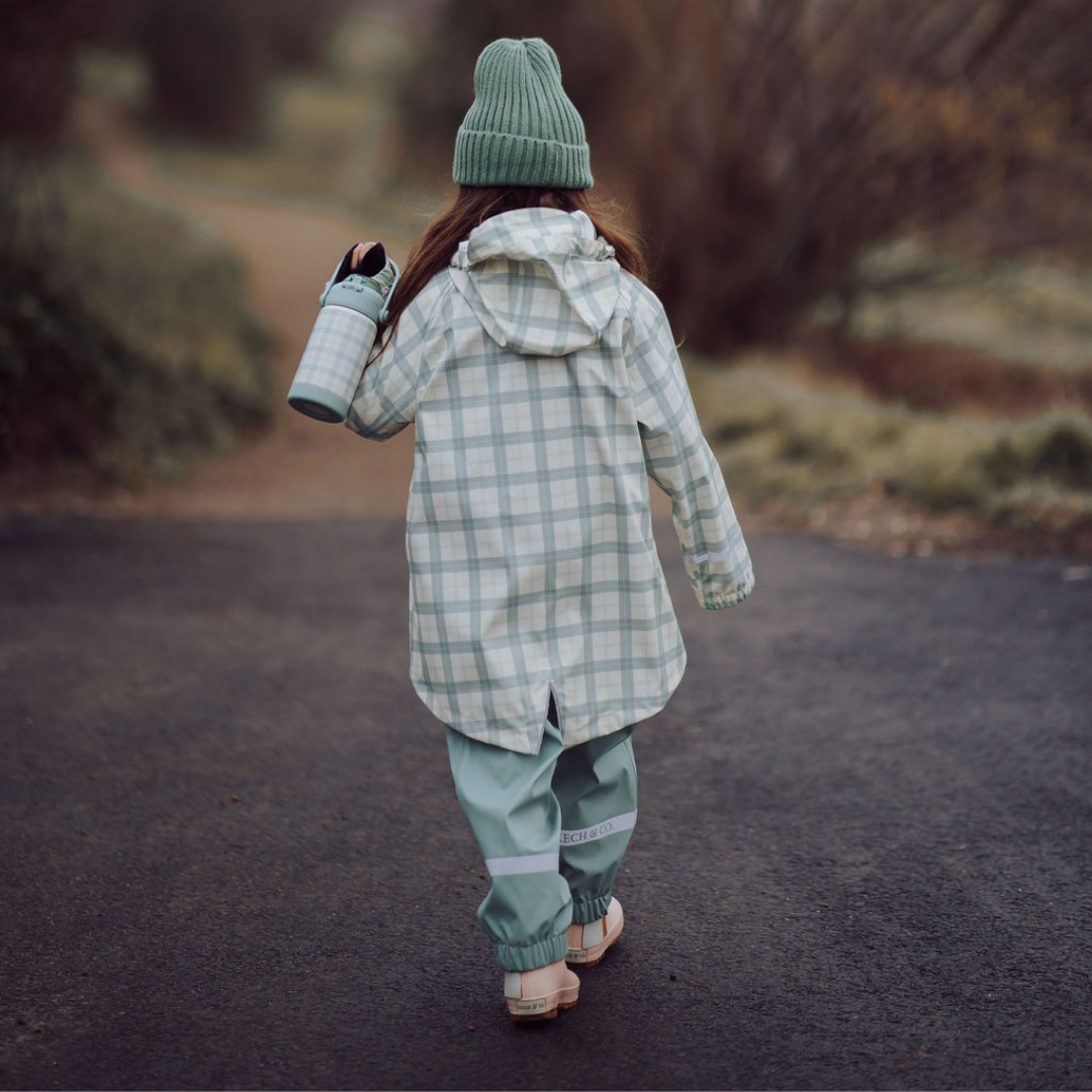 Fishtail Rain Jacket | Fern Plaid