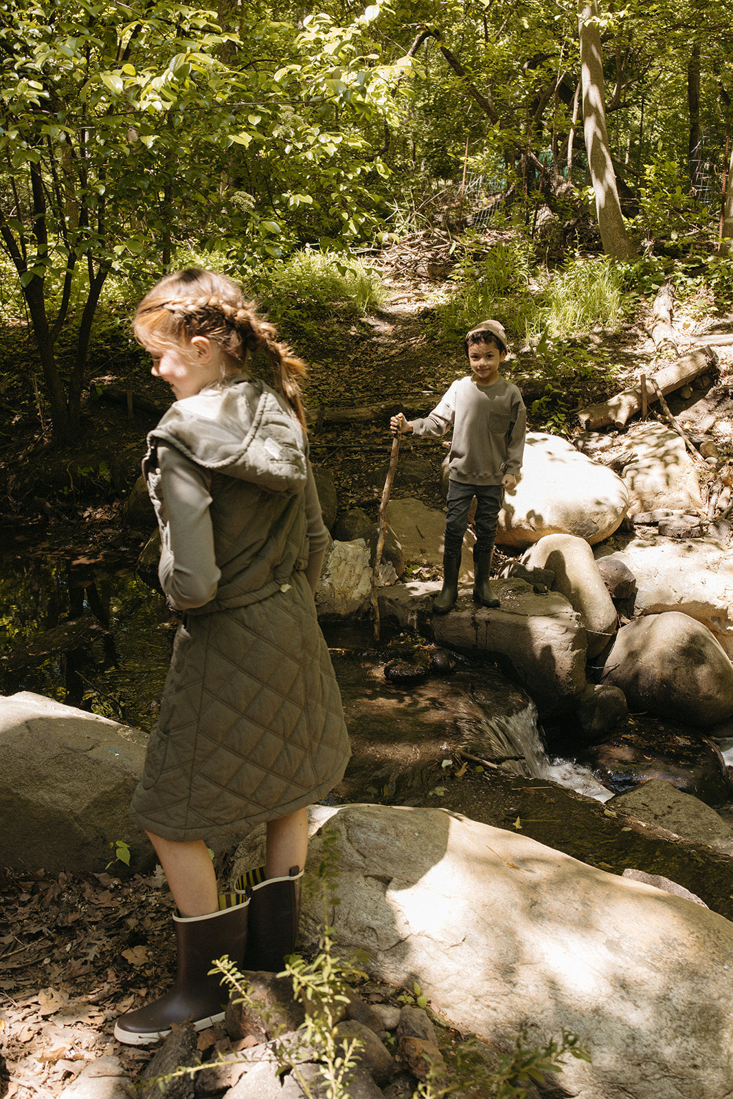 Lyla Quilted Vest - Green