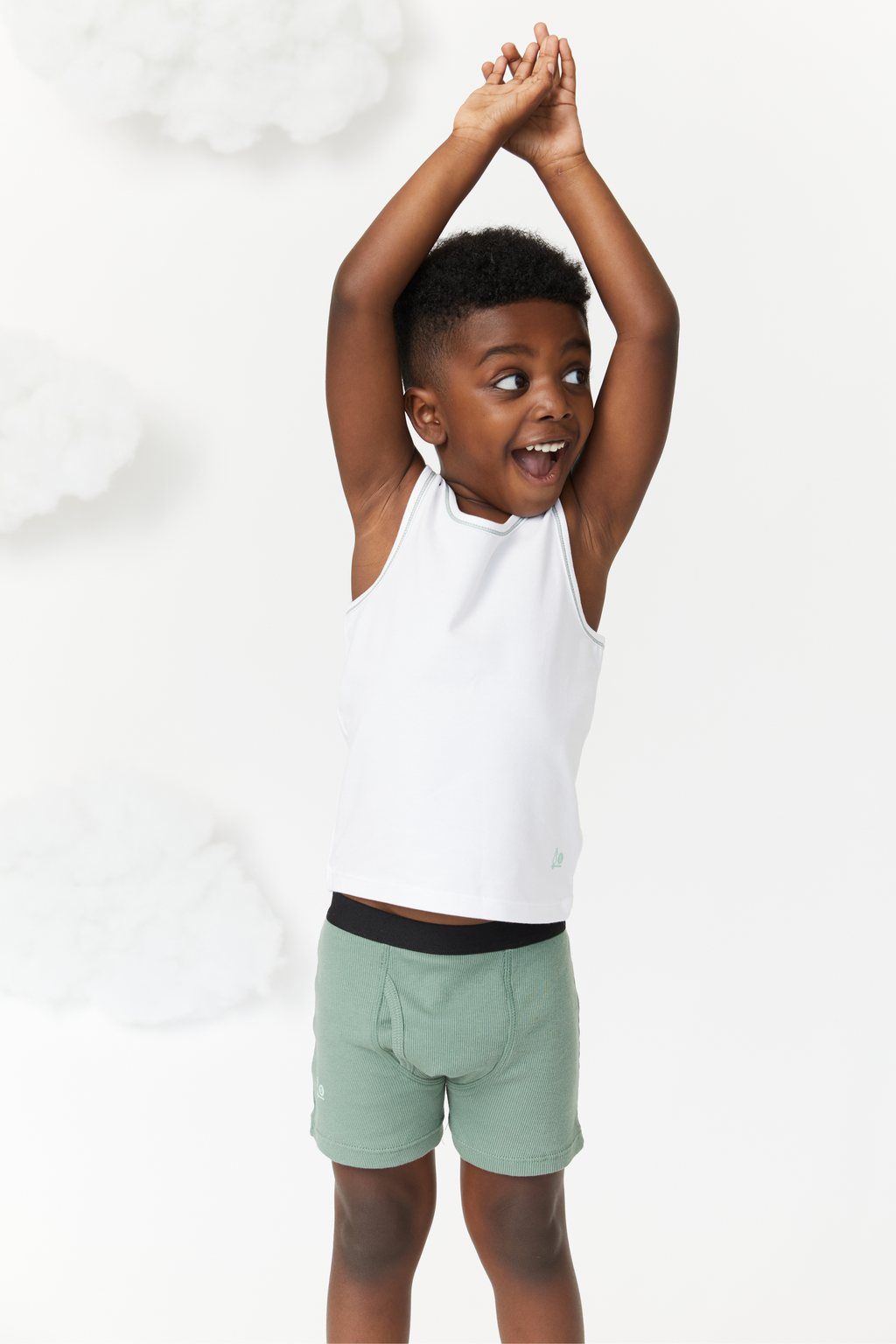 Feathers Boys Cotton Strech Tagless Boxer Briefs Underwear - (3/pack)