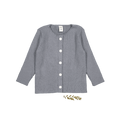 The Ribbed Cardigan - Slate