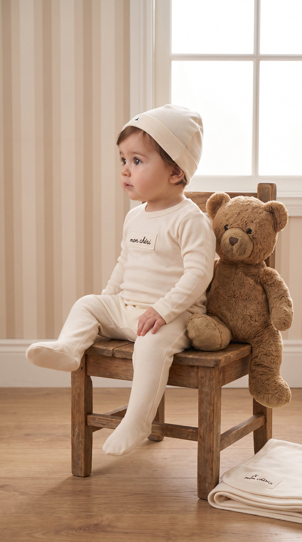 Muslin patch footie