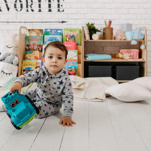 3-in-1 Montessori Toy Shelves – Bookshelf, Toy Shelf & Lego Sorter - KiddoLux