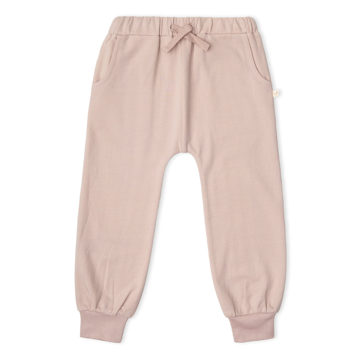 Organic Fleece Jogger Pants - Dusty Rose