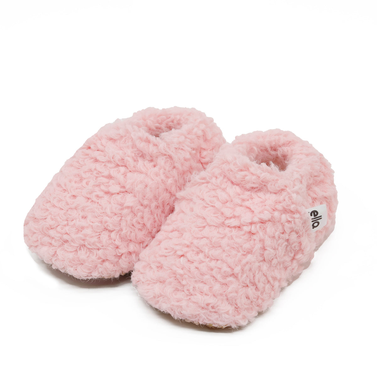 Teddy Soft Sole Baby Slippers – Pink
