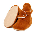Basic Soft Sole Baby Booties – Tan