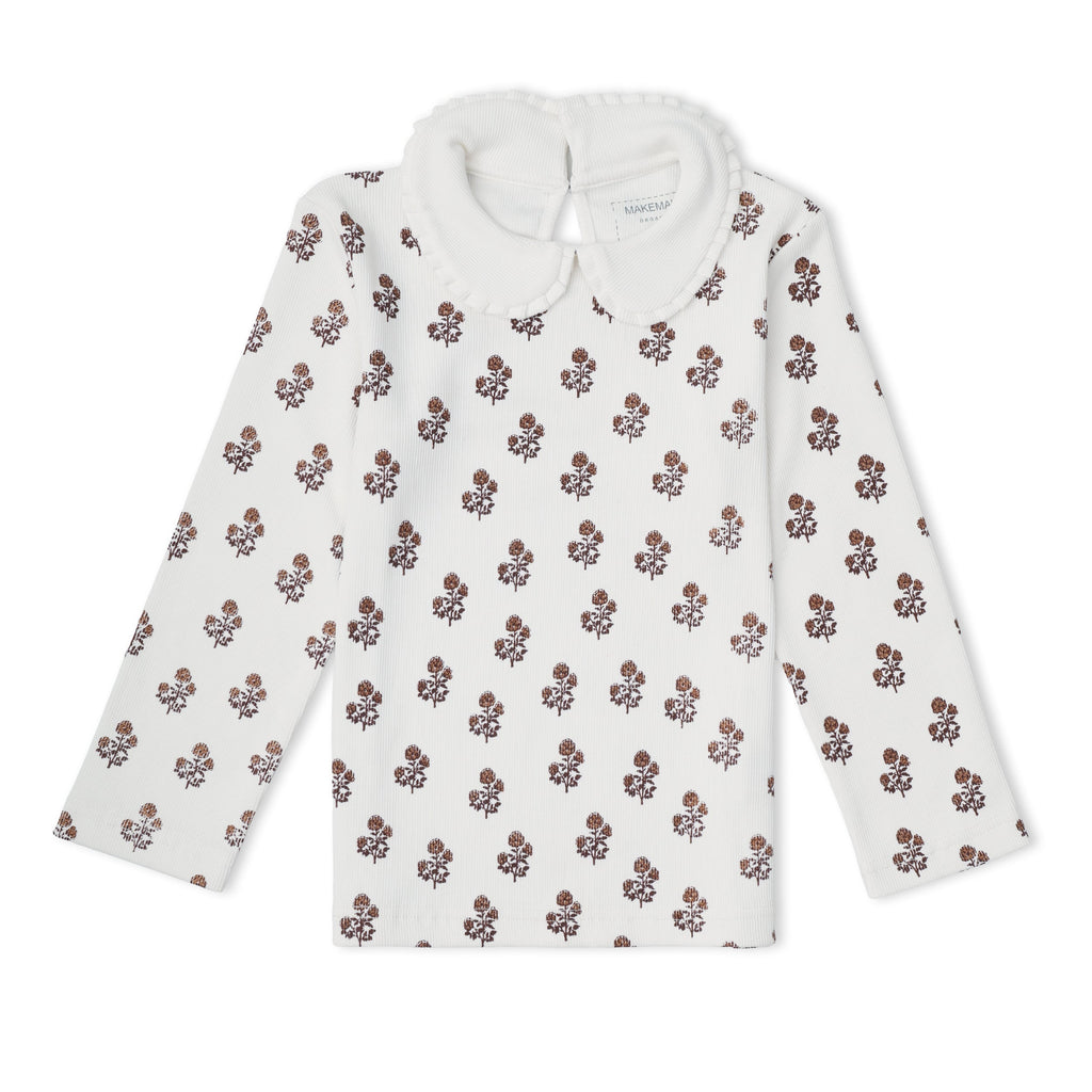 Organic Ruffle Collar Top & Legging Set - Loom