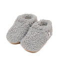 Teddy Soft Sole Baby Slippers – Gray
