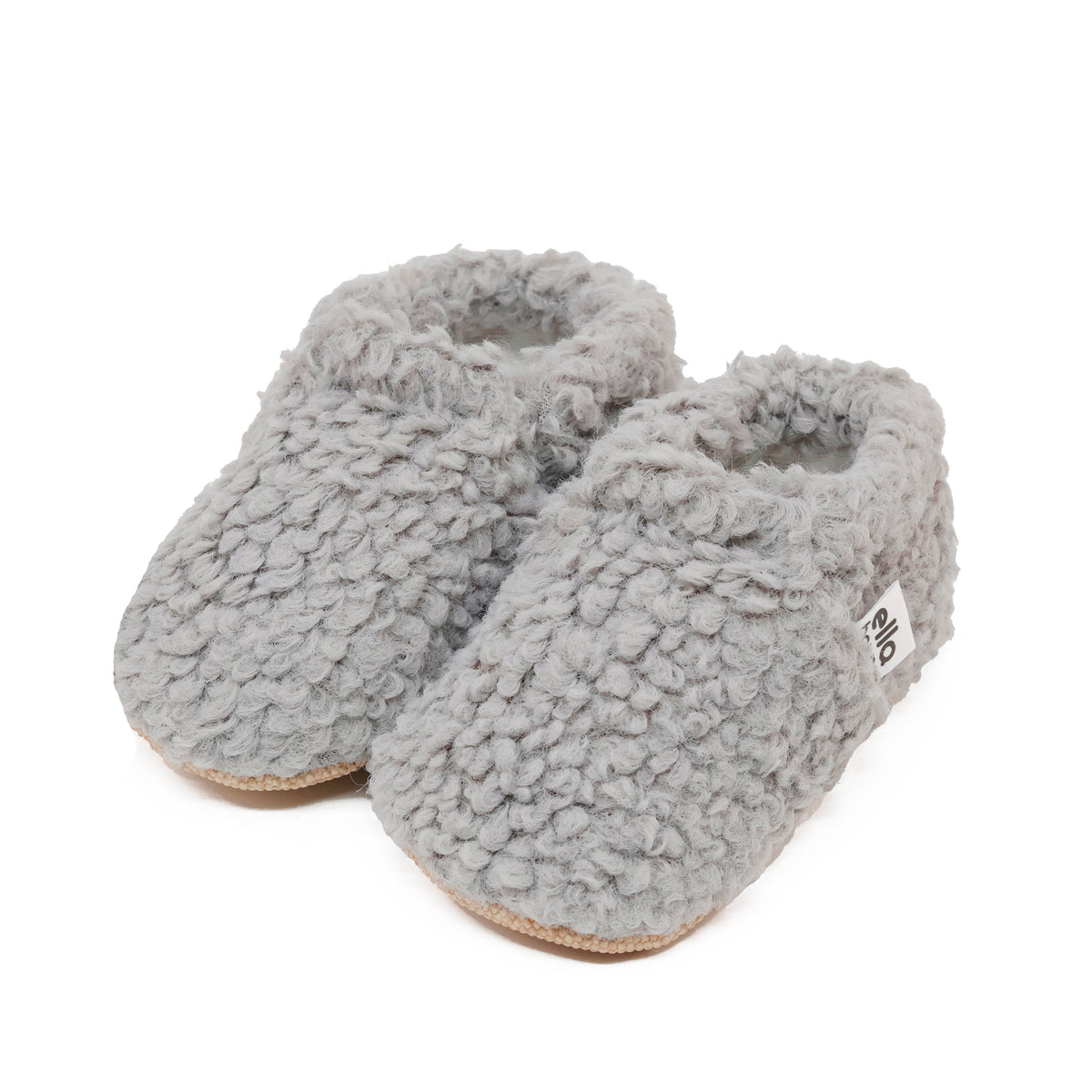 Teddy Soft Sole Baby Slippers – Gray