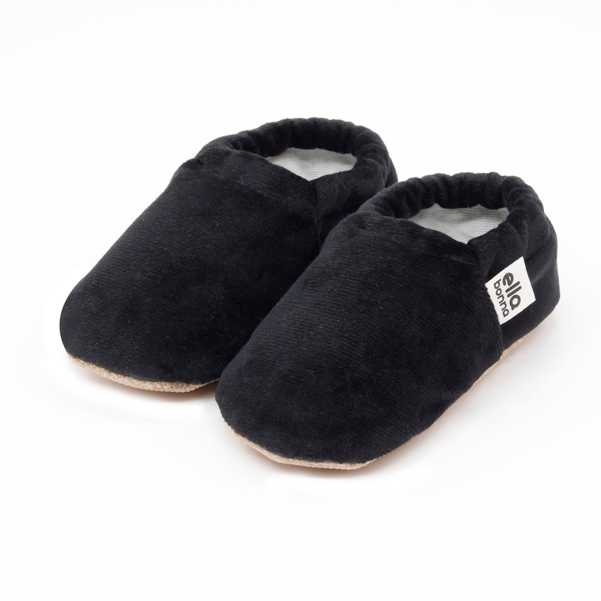 Velvet Soft Sole Baby Moccasins – Black