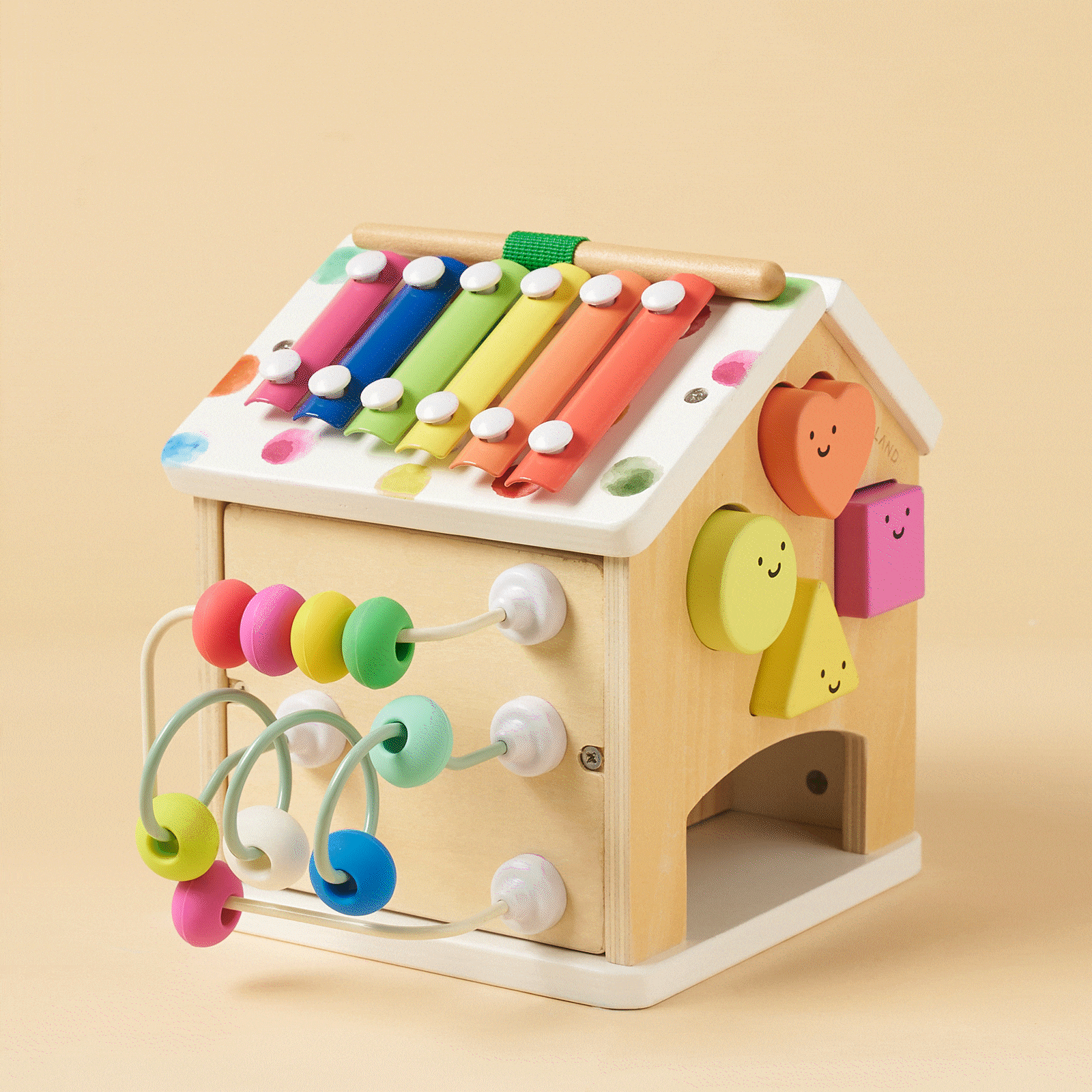 Brain & Hands Playset — Montessori Box (4–6 Months) + Activity Cube