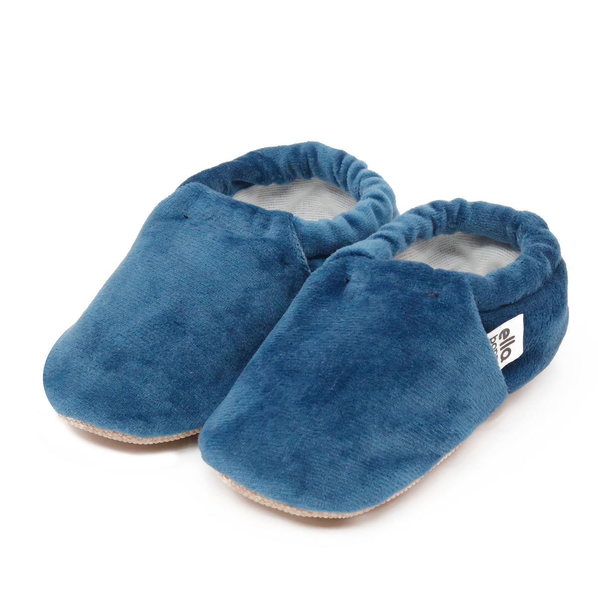 Velvet Soft Sole Baby Moccasins – Dark Blue