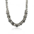 AVANT-GARDE Clear Faceted Glass Necklace
