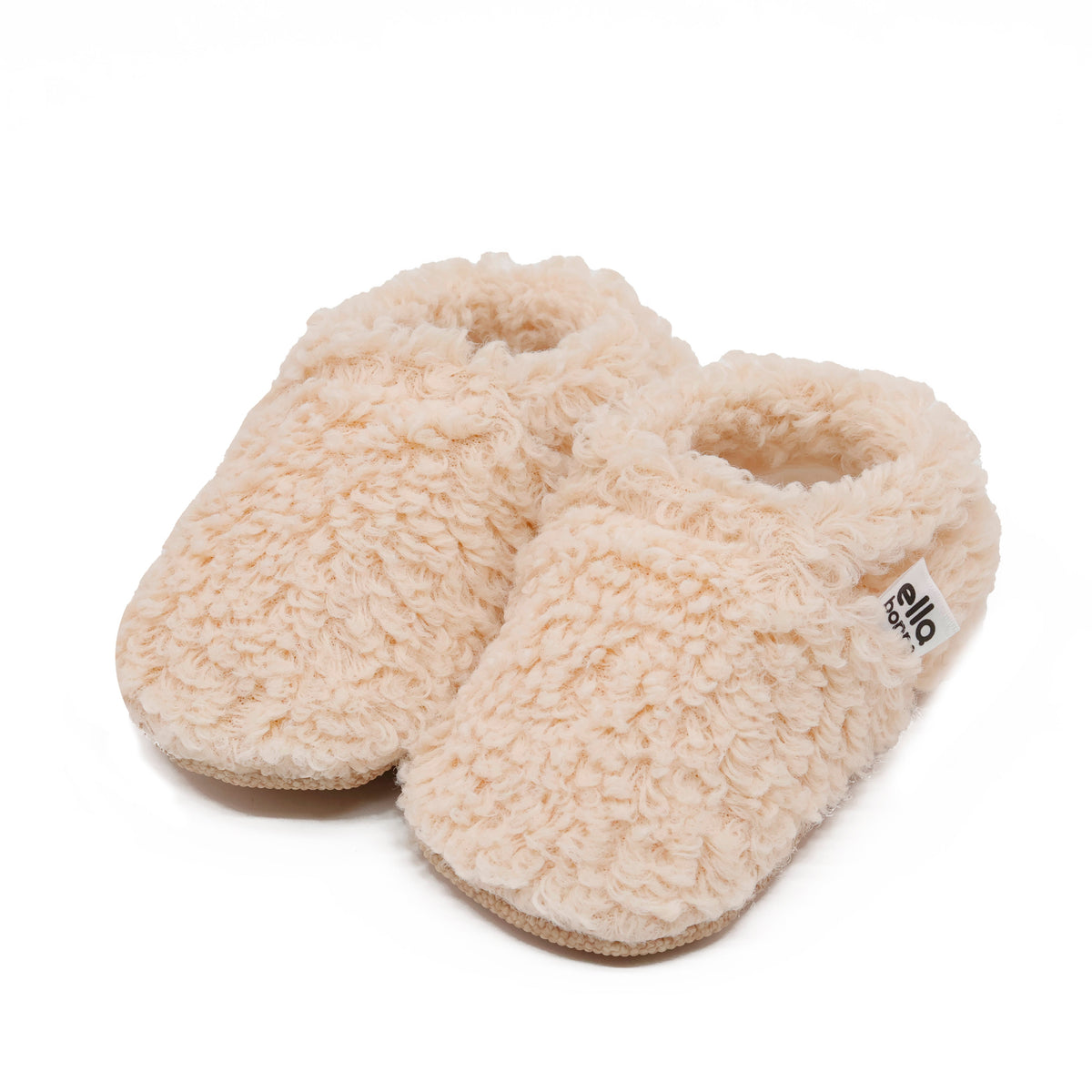 Teddy Soft Sole Baby Slippers – Beige