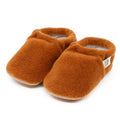 Fleece Soft Sole Baby Moccasins – Tan