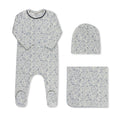 Winter Velour Print Blue - Full Set