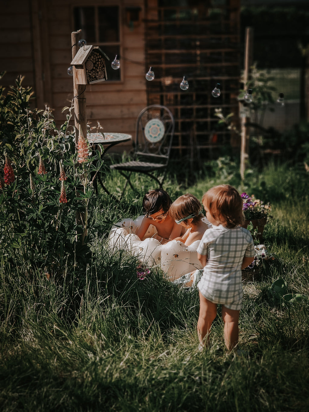 Short Sleeve Rashguard Swimsuit | UPF + Recycled - Fern Plaid