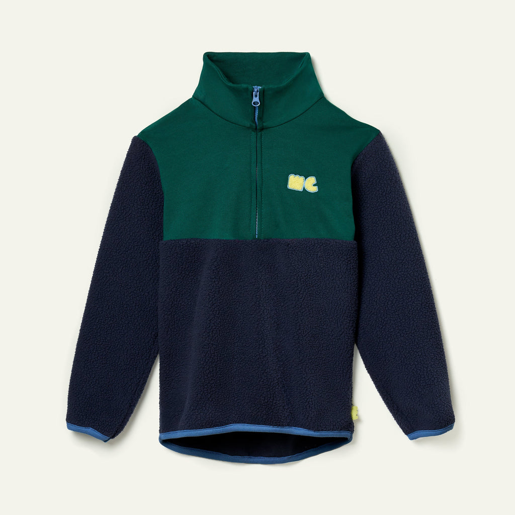 Navy Sherpa Zip up