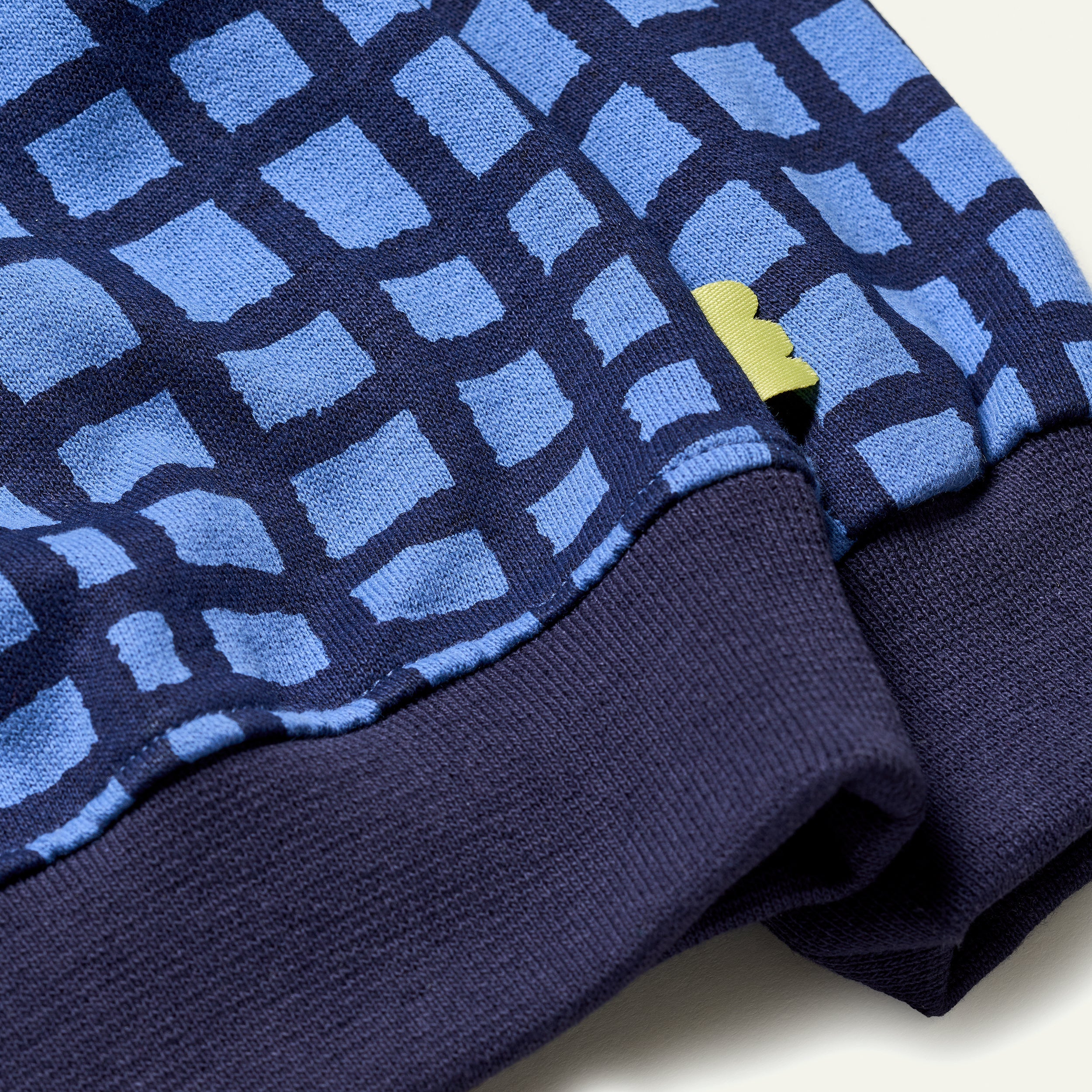 Blue Grid Sweatshirt