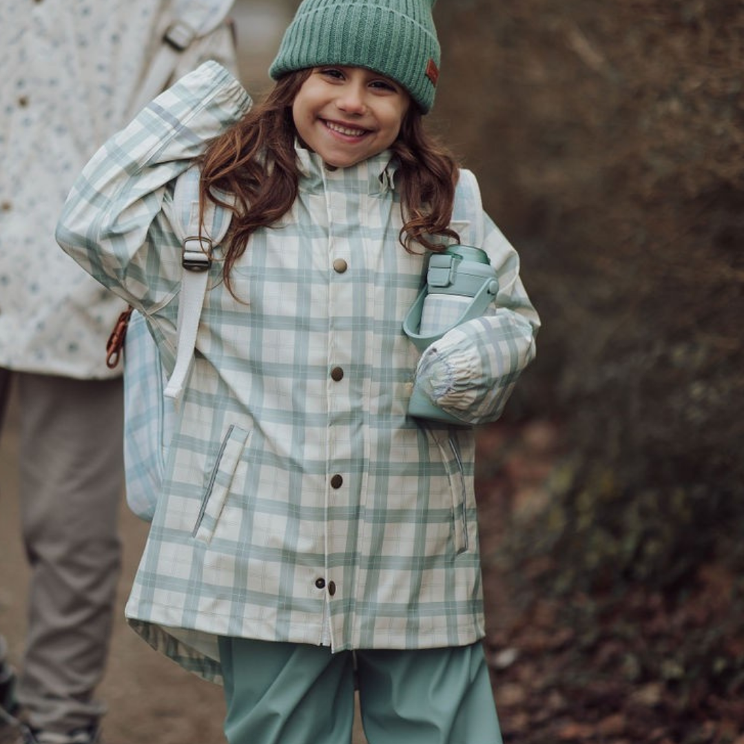 Fishtail Rain Jacket | Fern Plaid