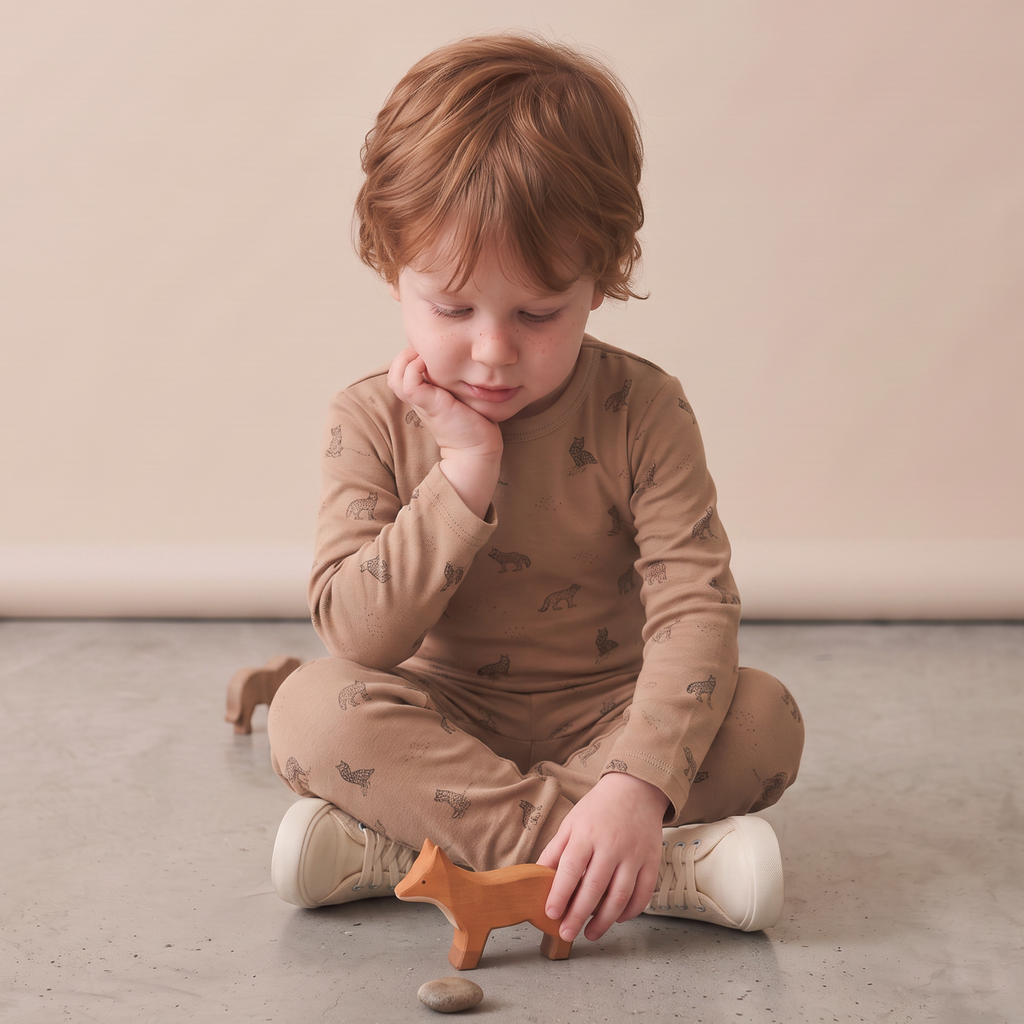 Organic Tee & Pants Set - Woodland Fox