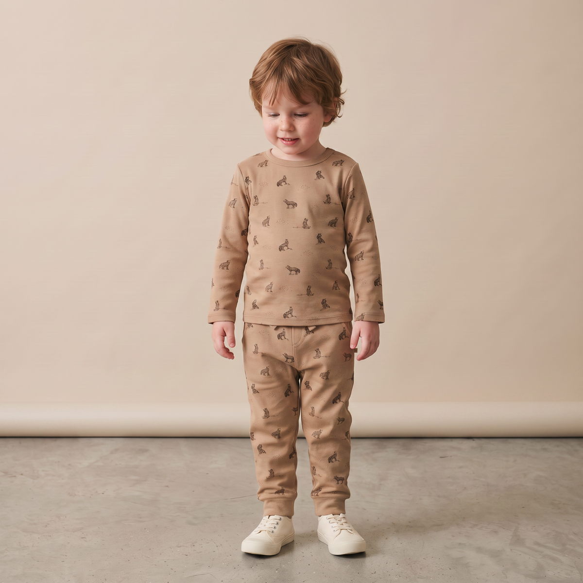 Organic Tee & Pants Set - Woodland Fox