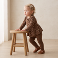 Organic Bodysuit Dress & Leggings Set - Primrose