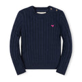 Organic Crew Neck Cable Sweater