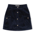 Organic Corduroy Button Front Skirt