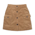 Organic Corduroy Button Front Skirt