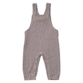 Brown Plaid Overalls