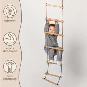 Kids Climbing Rope Ladder – Montessori Play - KiddoLux