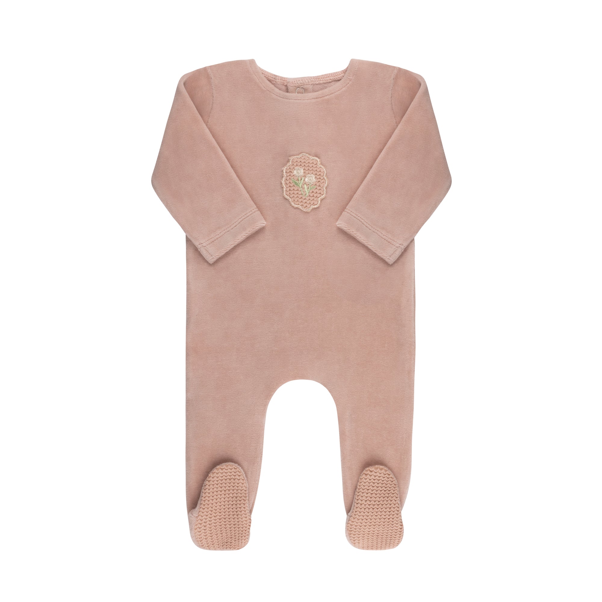 Crochet Applique Layette Set (Velour  Edition)