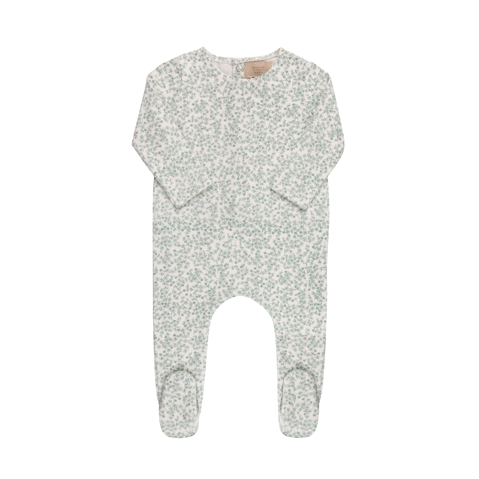 Ditsy Print Floral Footie & Hat
