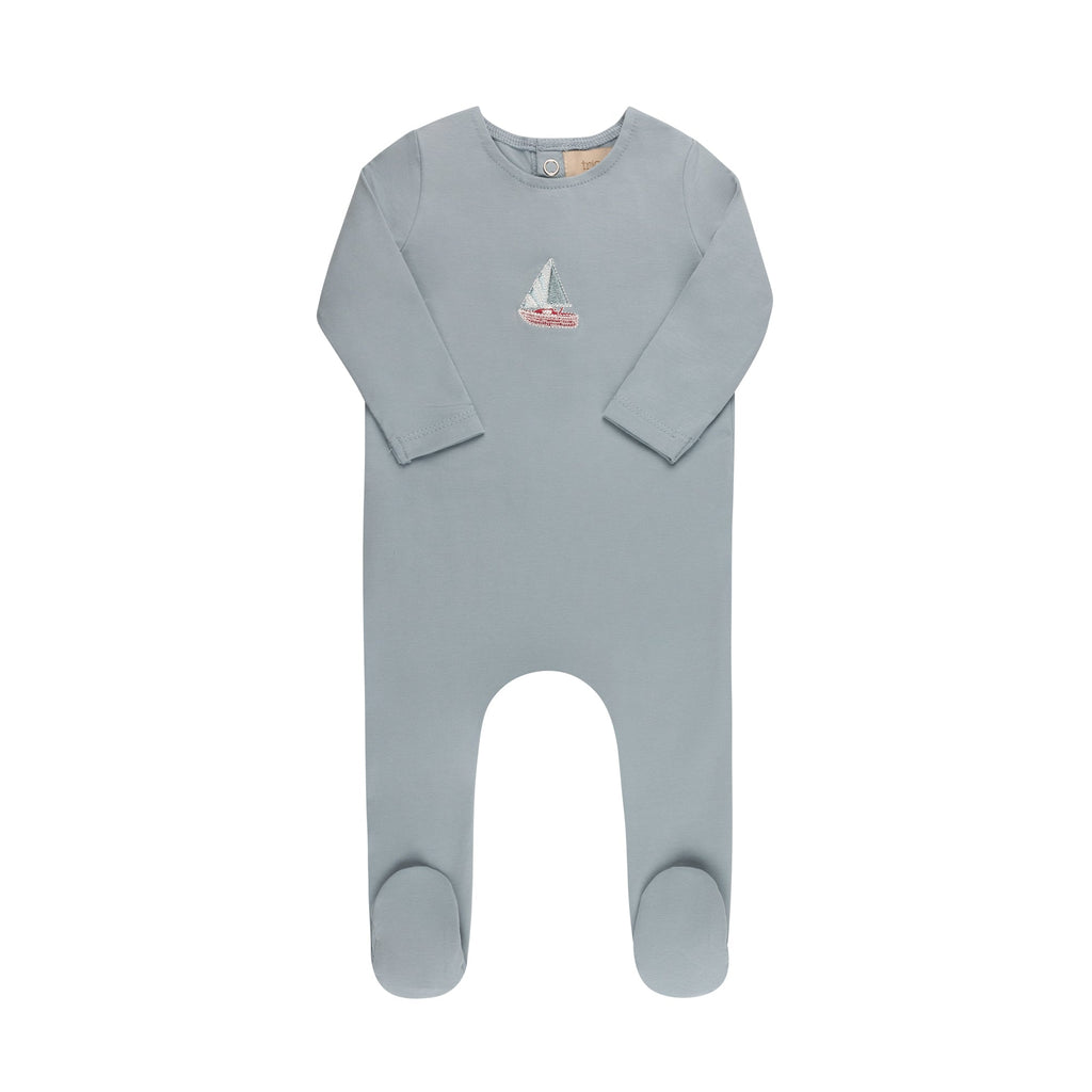 Embroidered Cherries/ Boat  Layette Set