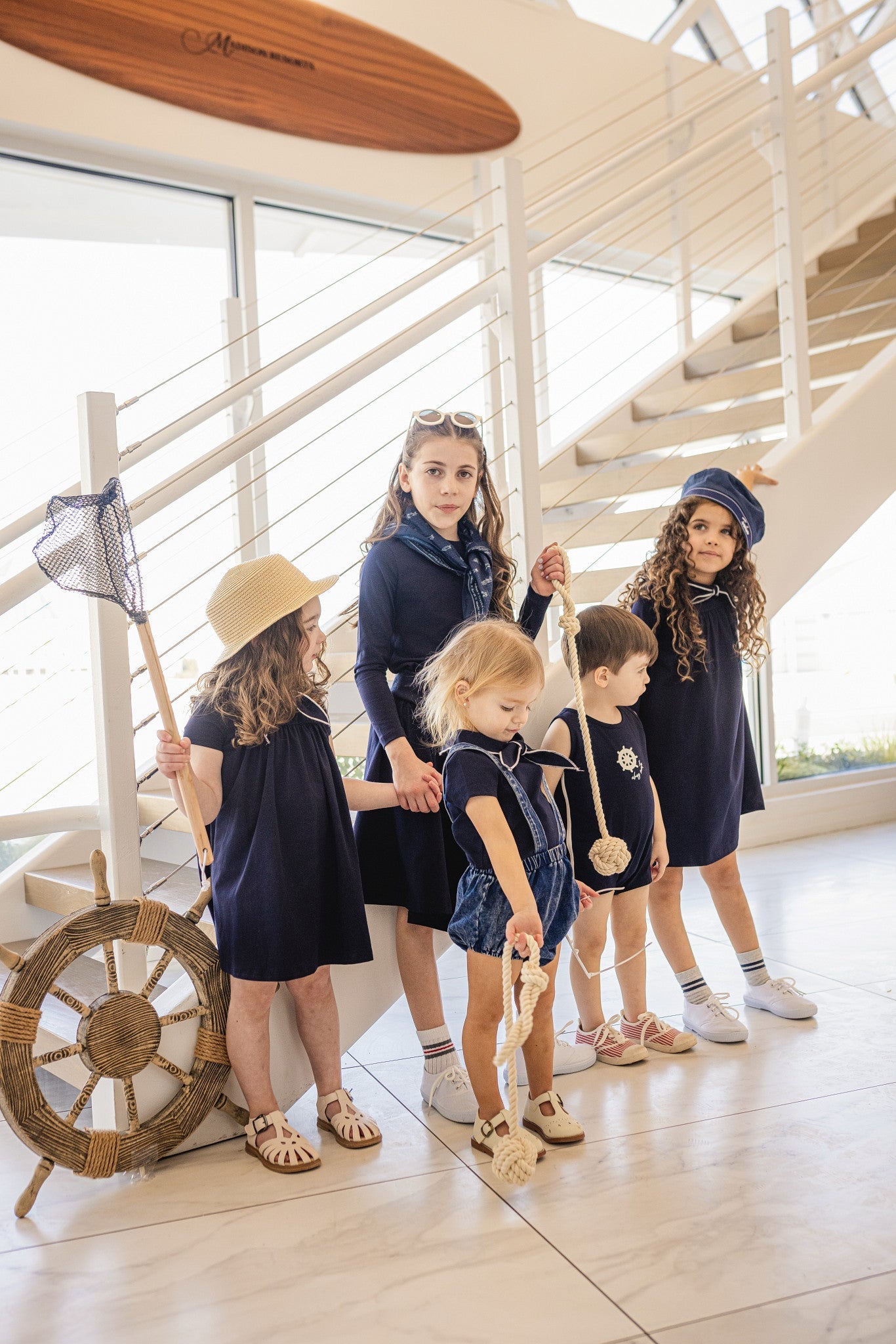 Coastal Navy Skirt