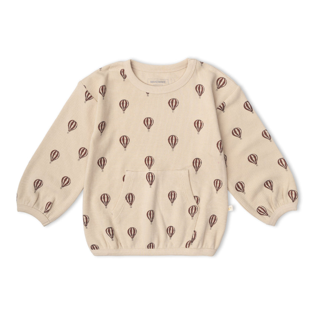 Organic Tee & Pant Slouch Set - Ballon Voyage