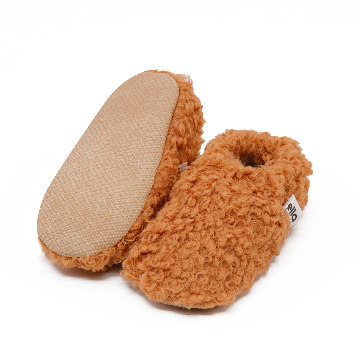 Teddy Soft Sole Baby Slippers – Tan