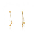 14K Gold Plated ARCTIC MIST Lariat Nuggets Earrings