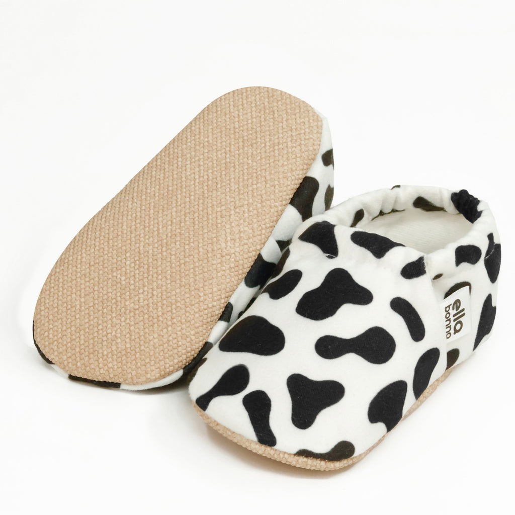 Cow Soft Sole Baby Moccasins