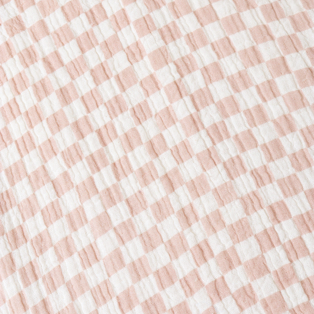 Organic Shirt & Shorts Set - Brick Checks