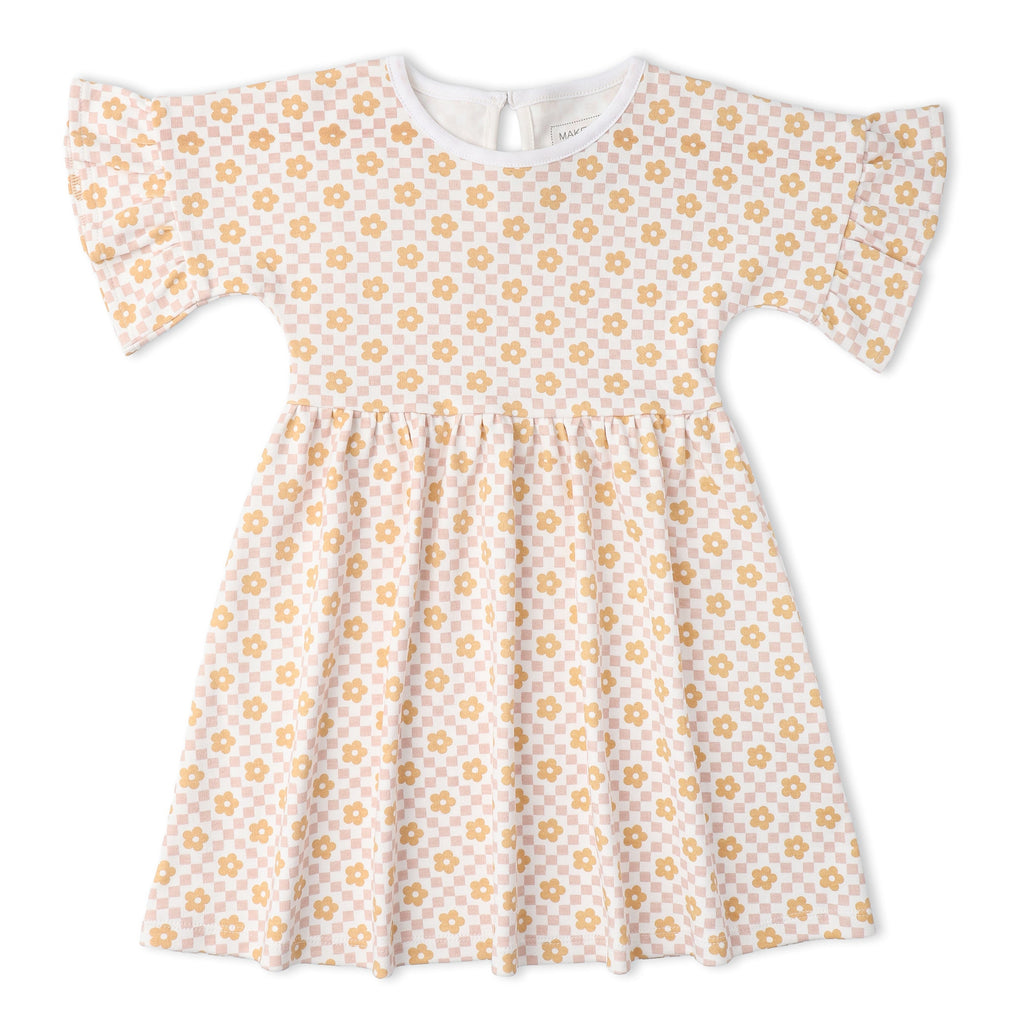 Organic Dolman Sleeve Dress - Pop Floral