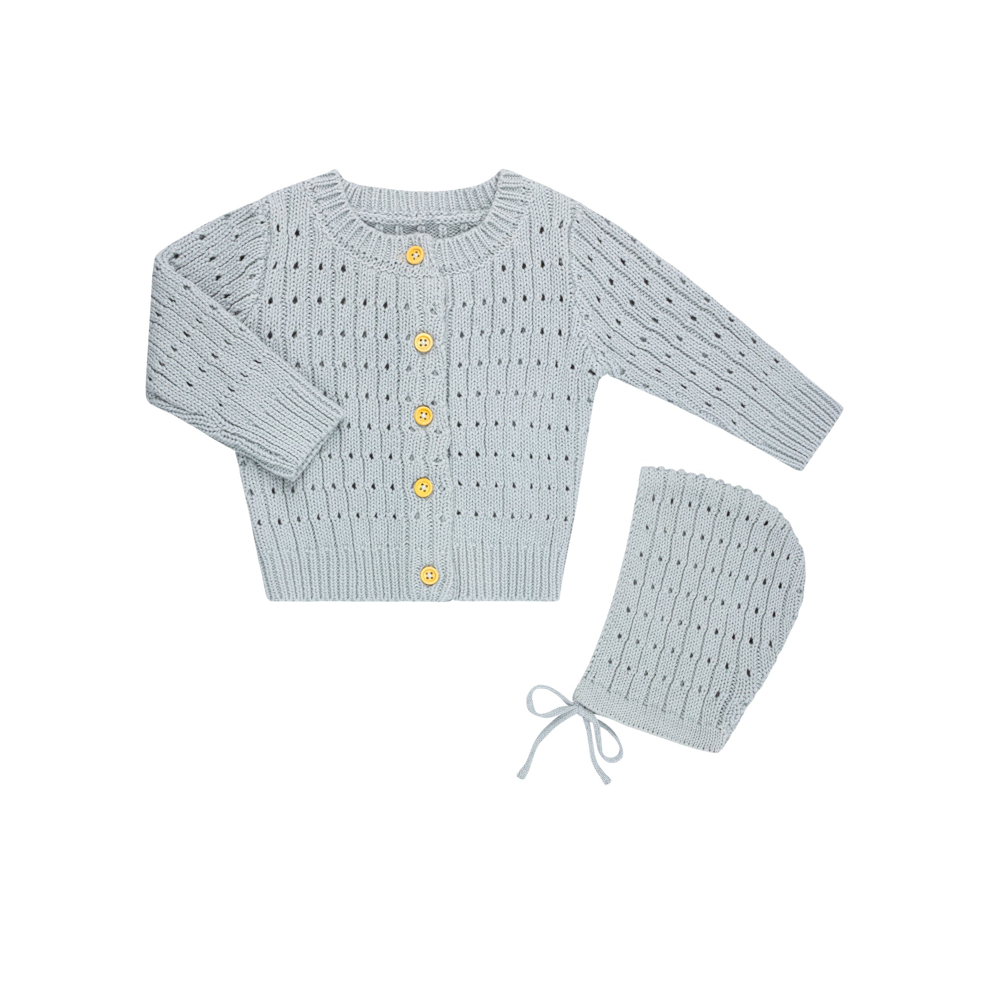 Pointelle Knit Cardigan