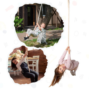 Wooden Rope Swing for Kids – Safe & Fun for Indoor Play - KiddoLux