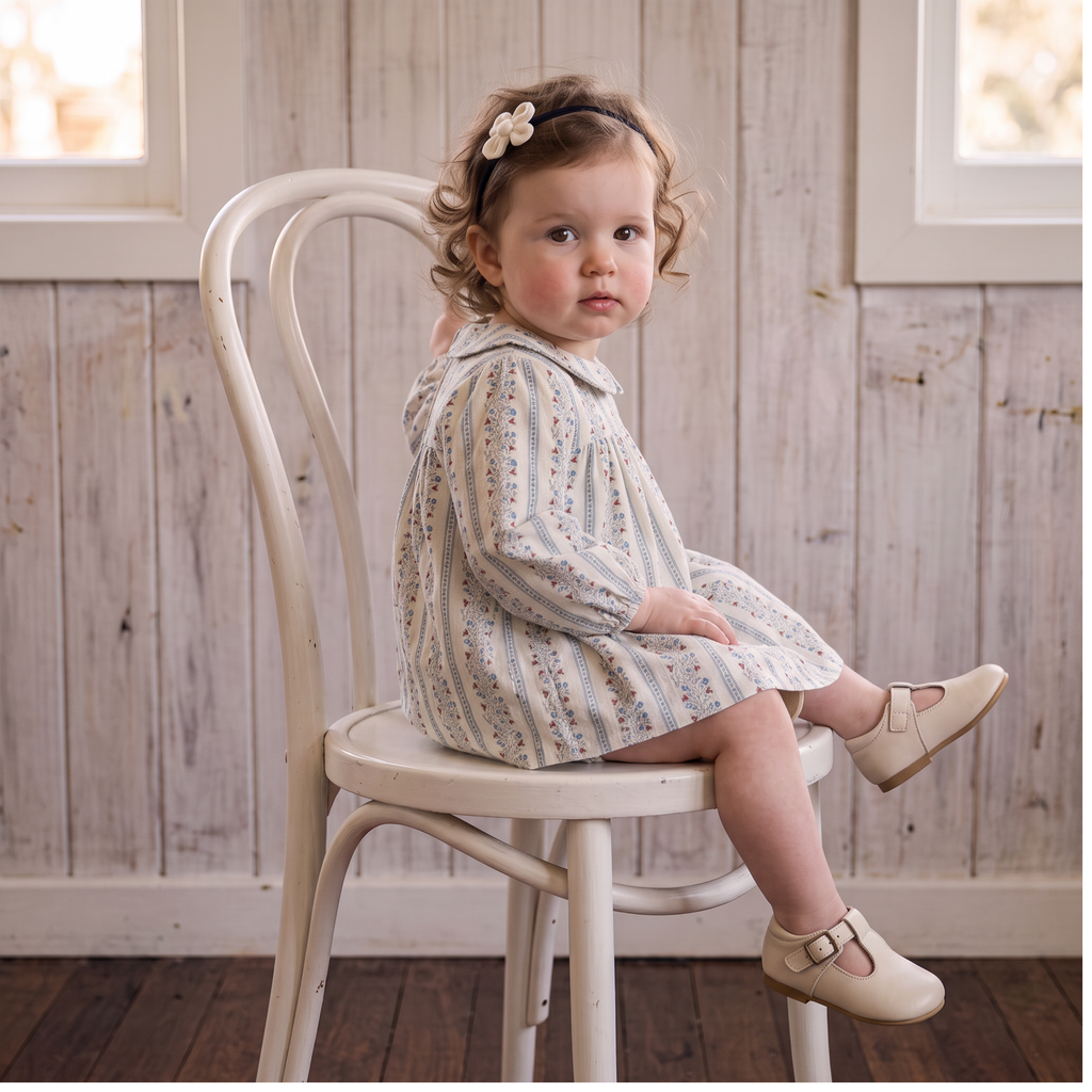 Organic Peter Pan Collar Dress - Vine Trail