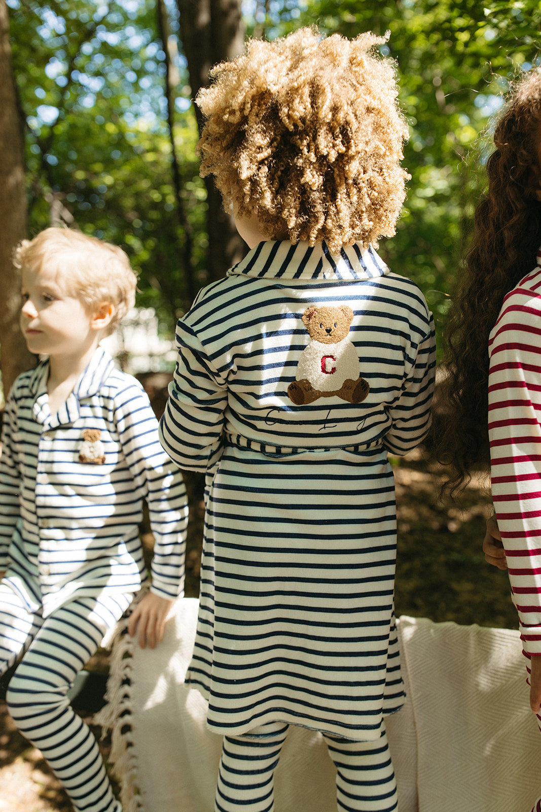 Teddy Lounge Robe - Navy