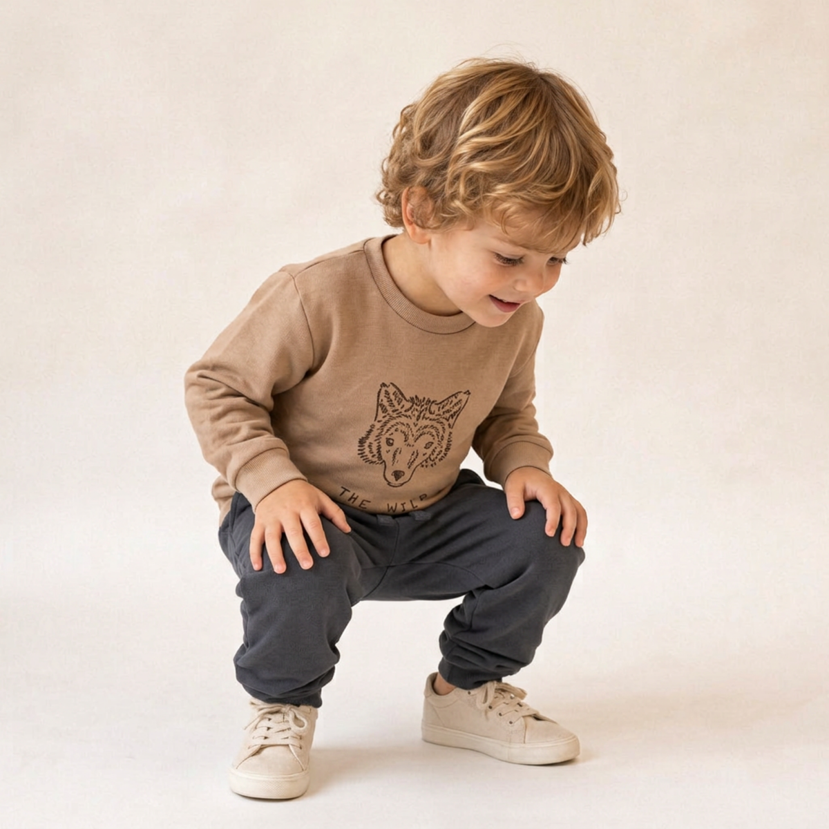 Organic Fleece Jogger Pants - Charcoal