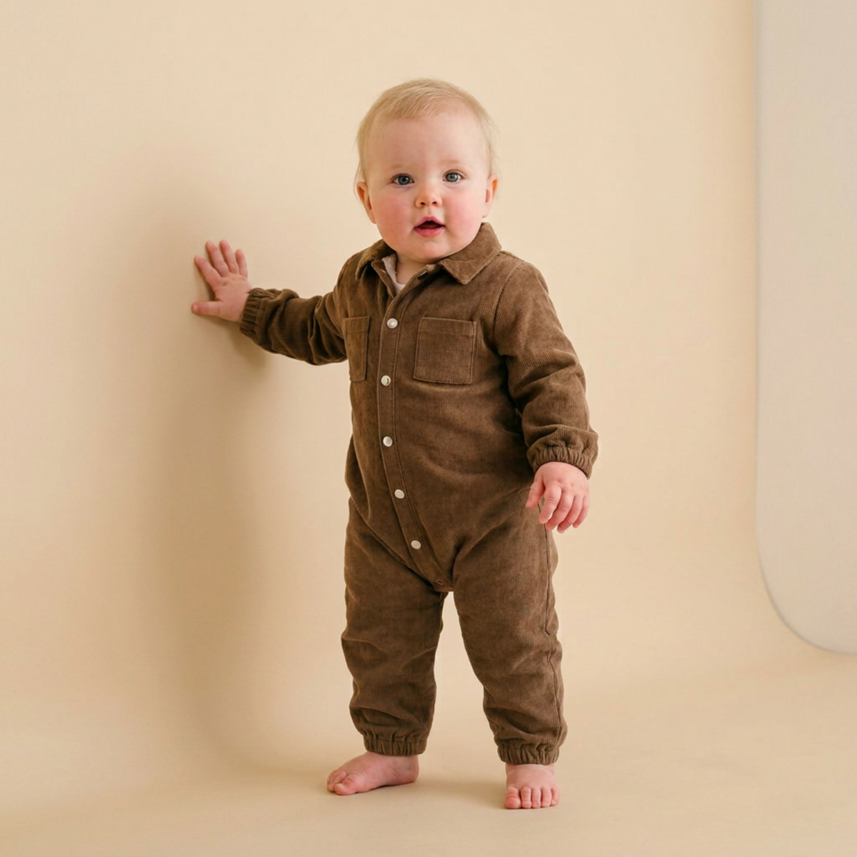 Organic Corduroy Jumpsuit - Brown