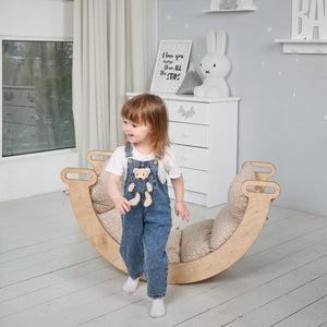 Climbing Arch with Cushion – Montessori Indoor Climber for Kids - KiddoLux