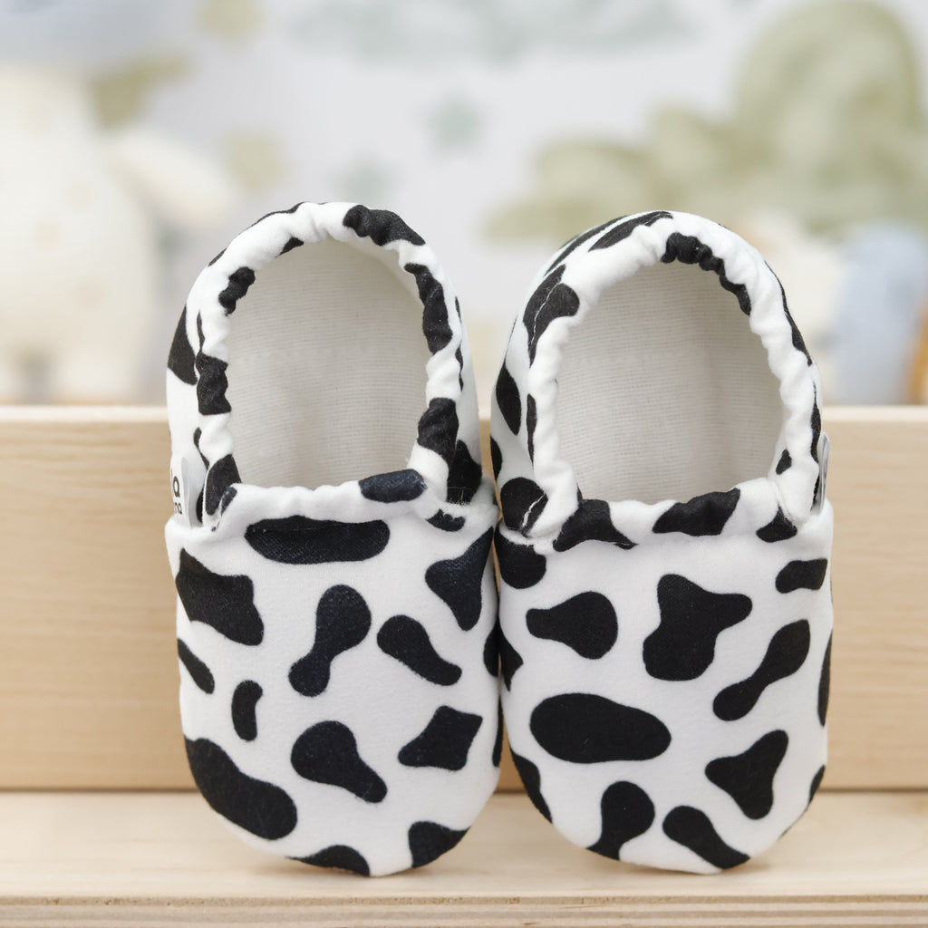 Cow Soft Sole Baby Moccasins