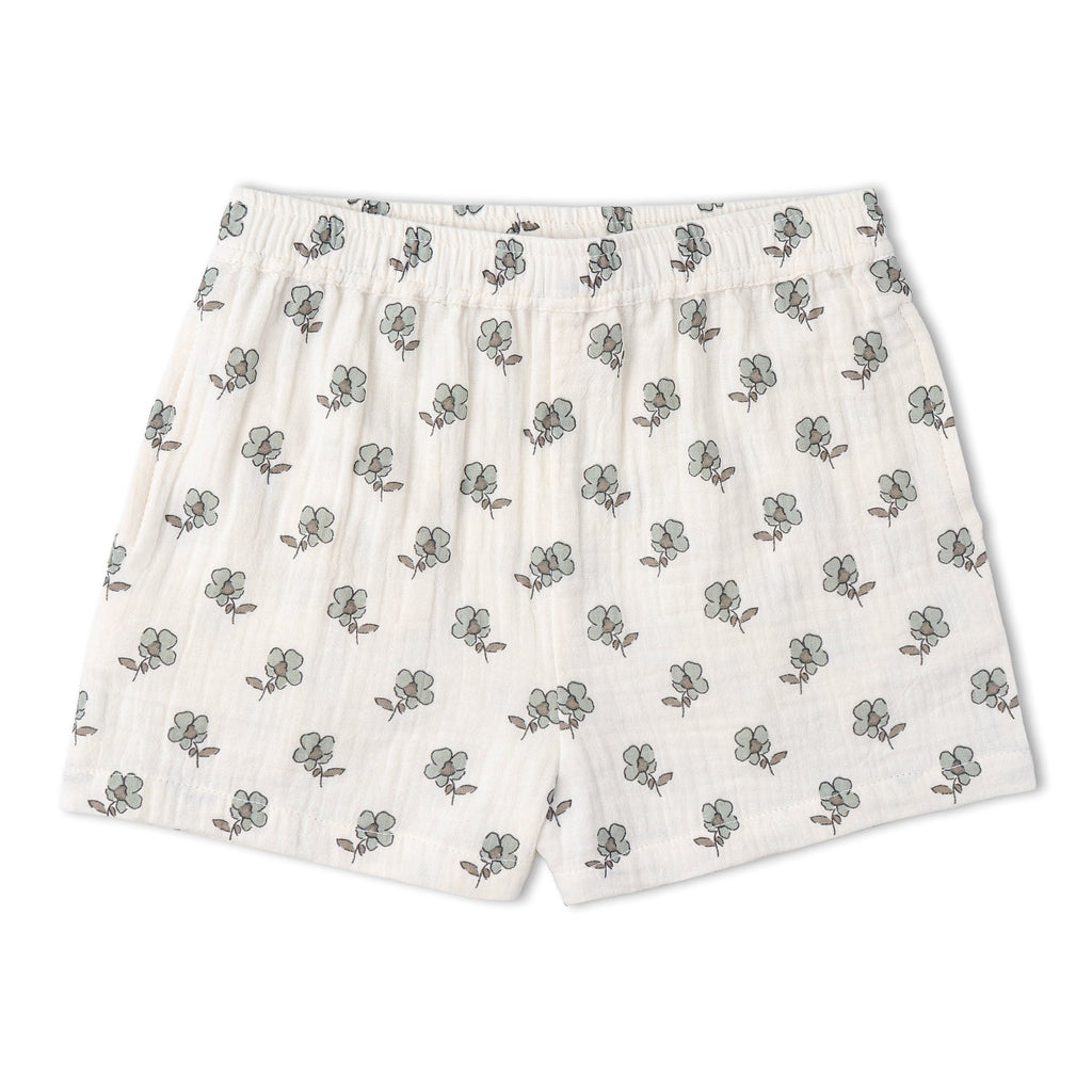 Organic Flutter Top & Shorts Set - Poppy